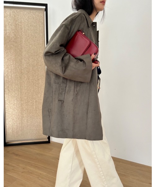 「Didot.showroom」 ステンカラーコート FREE キャメル レディース_画像6