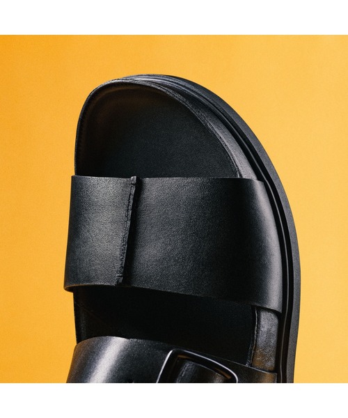 CLARKS ストラップ サンダル ブラック レザー スニーカー Torford Strap / トーフォードストラップ（ブラックレザー