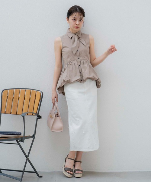 Noela サンダル チュールフラワー2WAYジュートサンダル