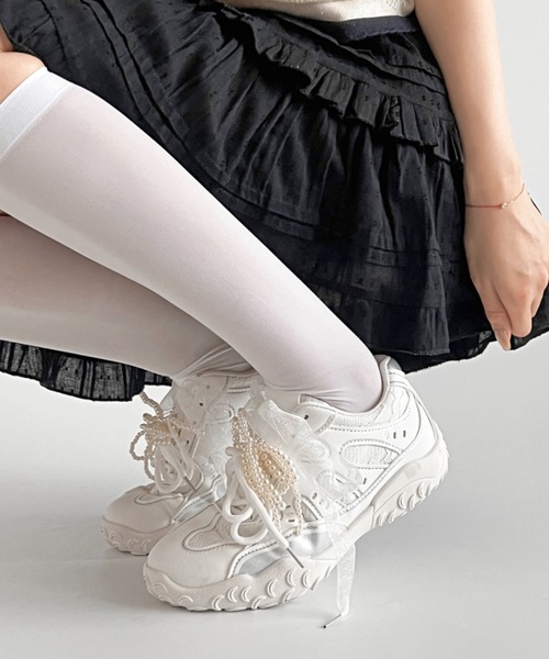 Shoes in Closet（シュークロ） スニーカー 軽量 2WAY パール付
