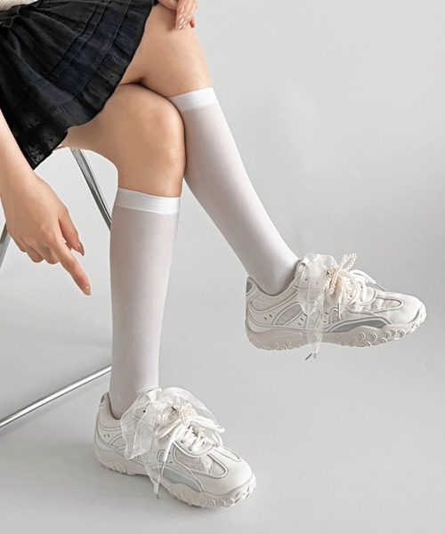 Shoes in Closet（シュークロ） スニーカー 軽量 2WAY パール付