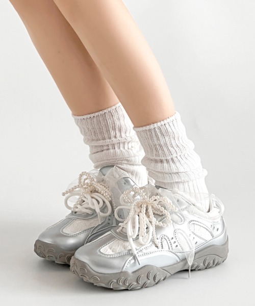 Shoes in Closet（シュークロ） スニーカー 軽量 2WAY パール付