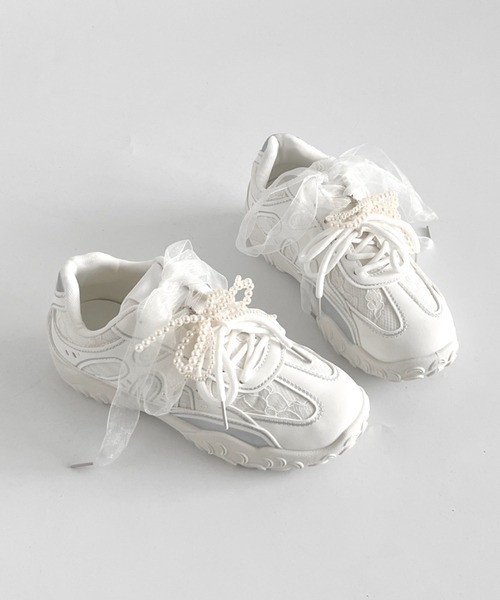 Shoes in Closet（シュークロ） スニーカー 軽量 2WAY パール付