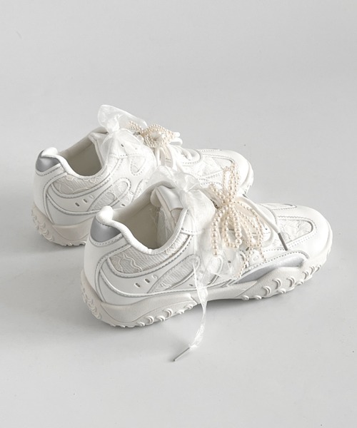 Shoes in Closet（シュークロ） スニーカー 軽量 2WAY パール付