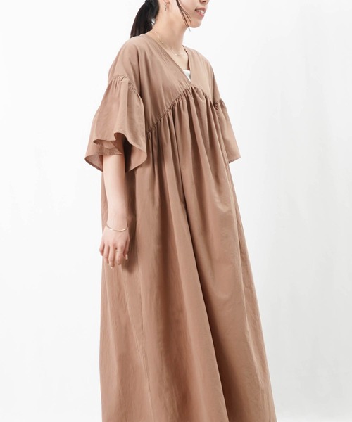 【新品美品】LADY LUCK LUCA ペイズリーサイドギャザーワンピース 新品美品】LADY LUCK LUCA ペイズリーサイドギャザーワンピース