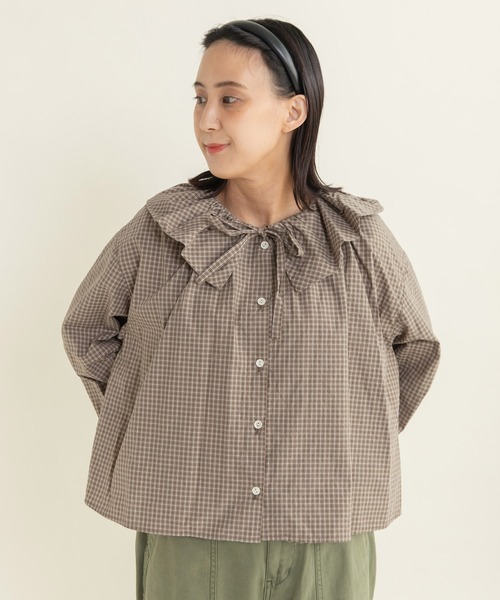 p129.13 evisu donna 日本製　迷彩柄　シャツ　フリルブラウス 楽天市場】シャツ ブラウス レディース シャツブラウス トップス