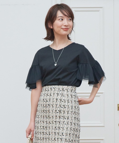 アナイ　七分袖ニット　38 ANAYI(アナイ) 七分袖セーター サイズ38 M レディース美品 - 白