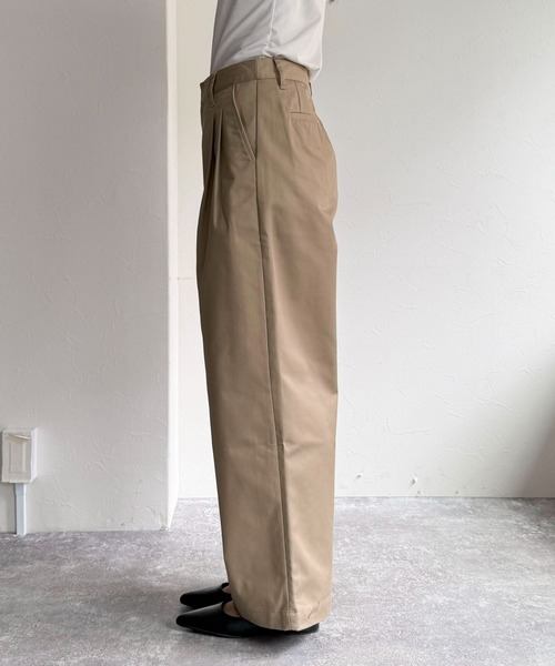 FRAMeWORK　ツータック　チノパンツ　38 FRAMeWORK｜≪追加≫TUCK CHINO パンツ2 | Rakuten Fashion(楽天