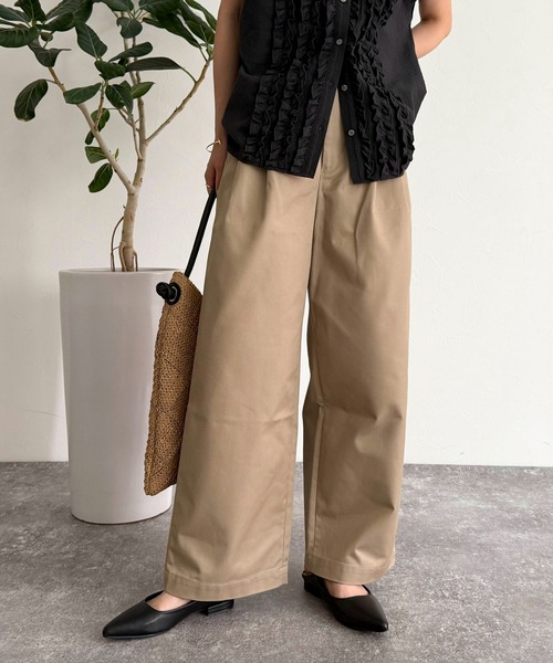 fredy emue（フレディエミュ） マルチサイズ チノパン ツータック