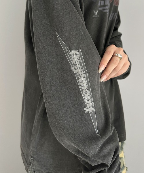 「Java」 長袖Tシャツ MEDIUM チャコールグレー メンズ