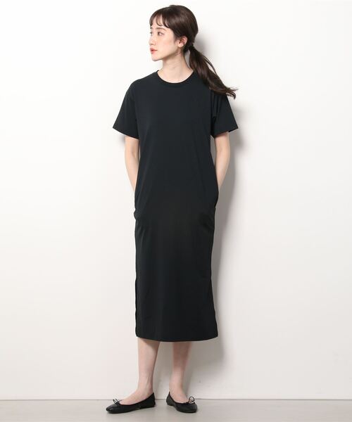 最終価格★ 新品★ノースフェイス　レディースTシャツワンピース　黒　S 40A THE NORTH FACE 「THE FACE」 Tシャツワンピース SMALL ブラック