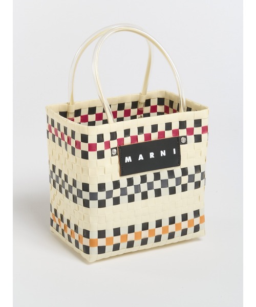 MARNI MARKET かごバッグ ピンク MARNI MARKET Sunday ミニ バスケットバッグ | Marni