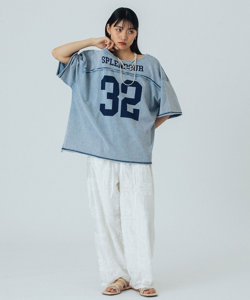 パンツ Rose pants (NAVY) atmos pink ロゴ刺繍 カーゴスウェットパンツ NAVY（アトモス