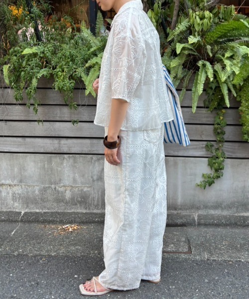 ROSE BUD パンツ EMBROIDERY PANTS レディース : ZOZOTOWN Yahoo