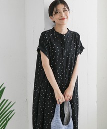 ワンピース リネンレーヨンドットフレアワンピース｜ZOZOTOWN Yahoo!店