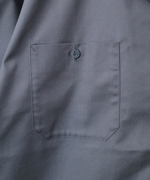 ブラウス シャツ 「HOUSTON」USN COTTON S/S WORK SHIRT レディース メンズ 41084_2.jpg