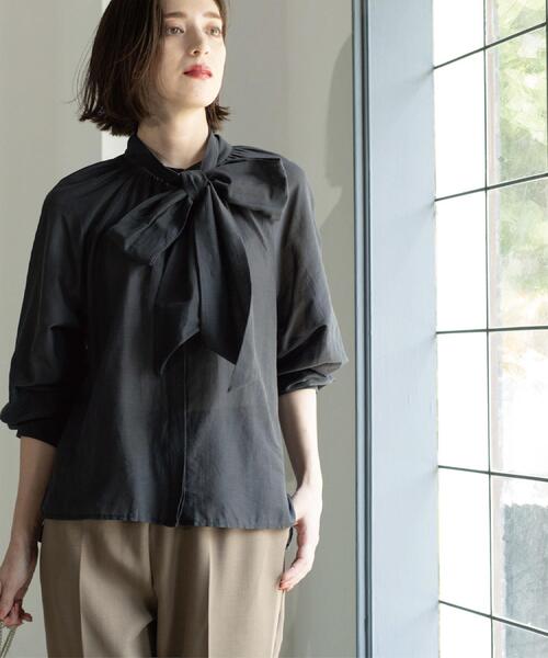 OPAQUE.CLIP（オペークドットクリップ） ブラウス シャツ 2WAYシアー