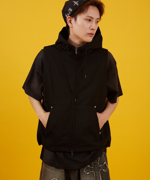 improves（インプローブス） ベスト ジレ ノースリーブ 裏毛スウェット
