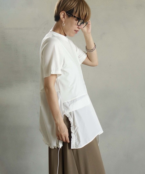 BITTOKO（ビットコ） tシャツ デザイン切替T レディース : ZOZOTOWN