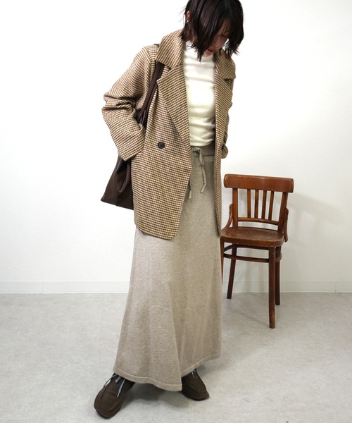 【美品】Max Mara　テーラードジャケット　チェック柄　高級　白タグ36 ジャケット テーラードジャケット チェック柄Wテーラードジャケット