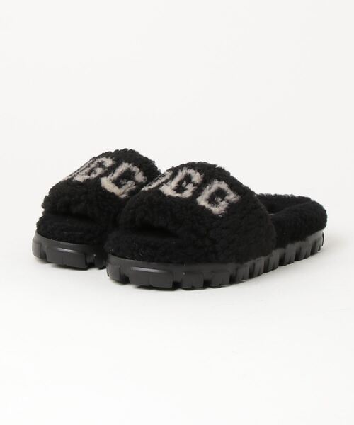 「UGG」 フラットサンダル 24.0cm ブラック レディースの画像