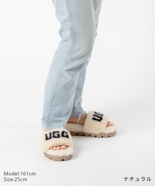 「UGG」 フラットサンダル 24.0cm ブラック レディースの画像