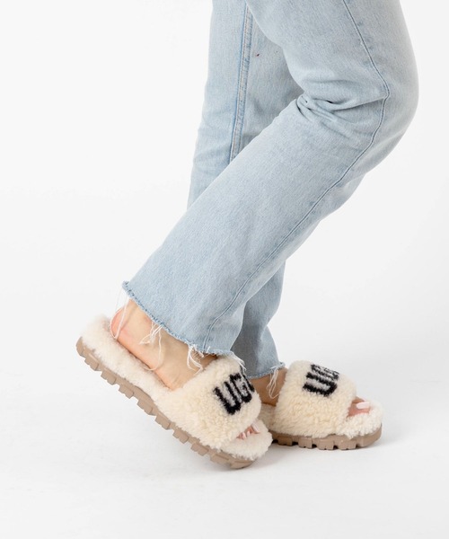 「UGG」 フラットサンダル 24.0cm ブラック レディースの画像