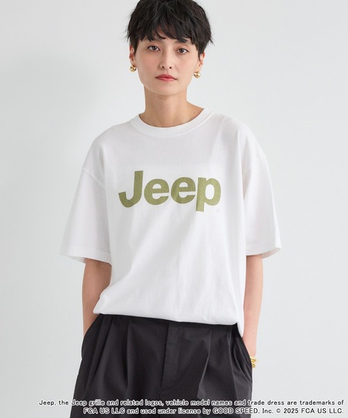「GOOD ROCK SPEED」 半袖Tシャツ「Jeepコラボ」 FREE ベージュ レディース_画像2