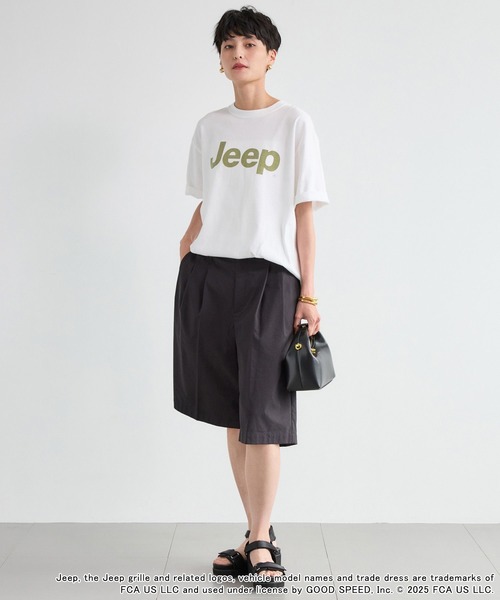 「GOOD ROCK SPEED」 半袖Tシャツ「Jeepコラボ」 FREE ベージュ レディース_画像4