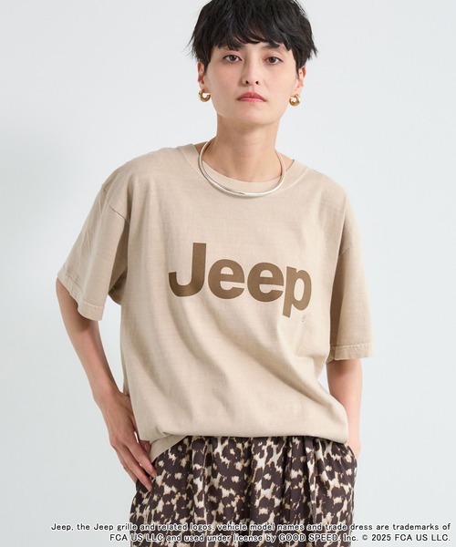 「GOOD ROCK SPEED」 半袖Tシャツ「Jeepコラボ」 FREE ベージュ レディース_画像6