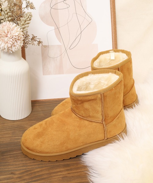 FUNALIVE（ファンアライブ） ブーツ ミドル丈ムートン風ブーツ