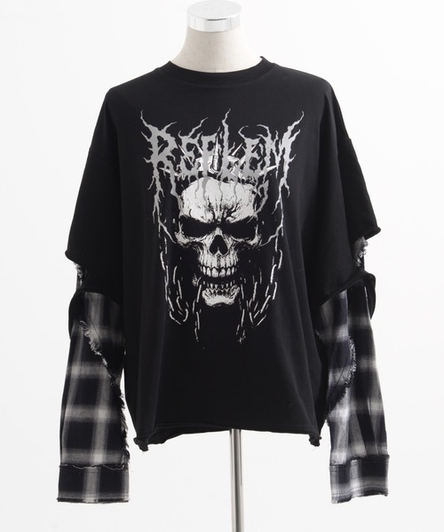 REFLEM（レフレム） tシャツ 「REFLEM/レフレム」レイヤ―ドチェックL/S
