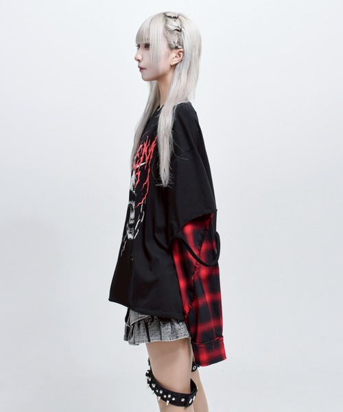 REFLEM（レフレム） tシャツ 「REFLEM/レフレム」レイヤ―ドチェックL/S