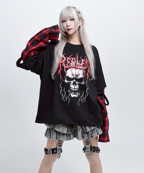 REFLEM（レフレム） tシャツ 「REFLEM/レフレム」レイヤ―ドチェックL/S