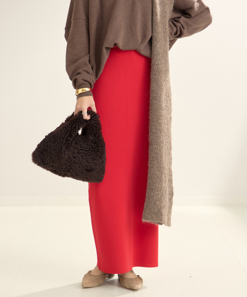 美品⭐️ Plage プラージュ Vネック ニット 赤 レッド ゆったり plage（プラージュ）の「superior V ニット（ニット/セーター）」 - WEAR