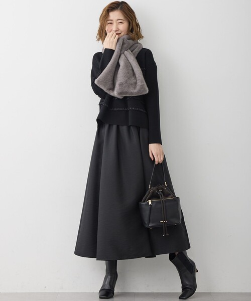 23区（ニジュウサンク） ニット セーター フリルボーダー ニット