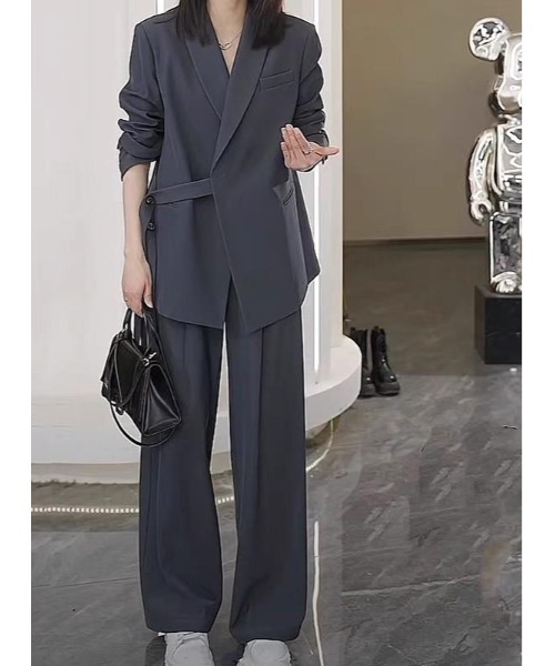 FAVORITO セットアップ スーツジャケットワイドパンツセットアップ