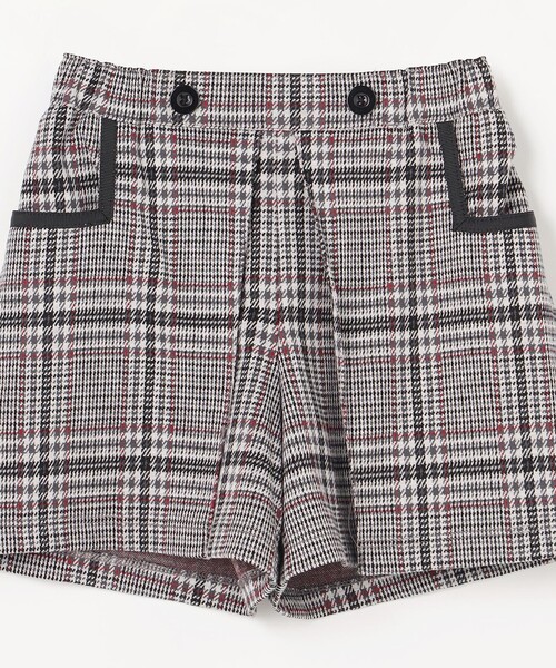 パンツ 「110-140cm」レディチェック キュロット キッズ 子供服 女の子