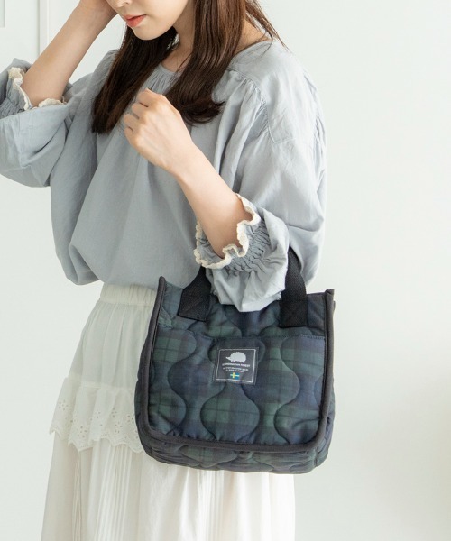 c）forest dot パニーニ型 トートバッグ mina perhonenのファブリック