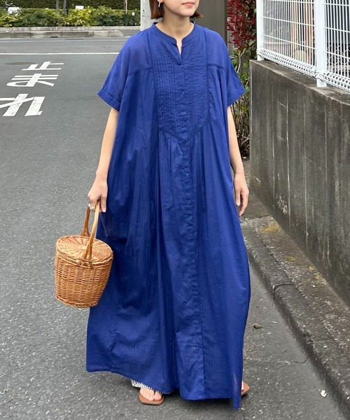 「notch.」 半袖ワンピース TM ネイビー レディース_画像6