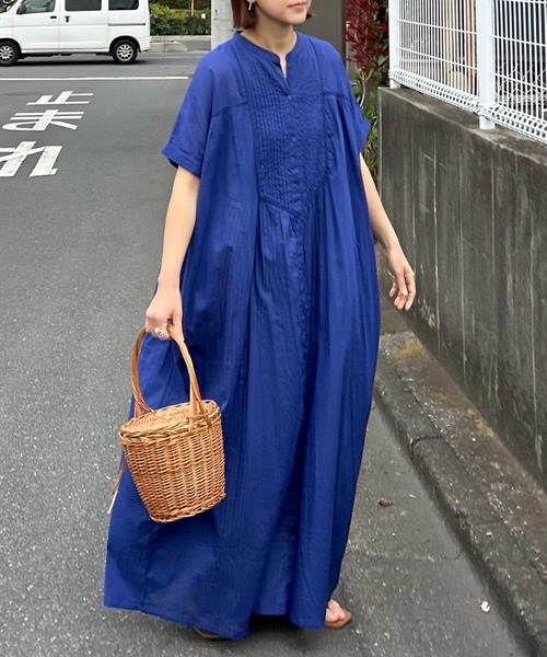 「notch.」 半袖ワンピース TM ネイビー レディース_画像7