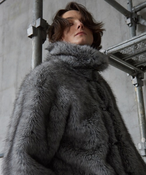 Spielio ブルゾン アウター 「Spielio」Metal bit faux fur jacket