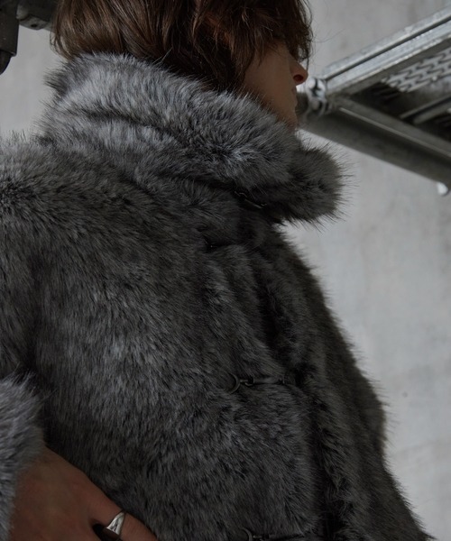 Spielio ブルゾン アウター 「Spielio」Metal bit faux fur jacket
