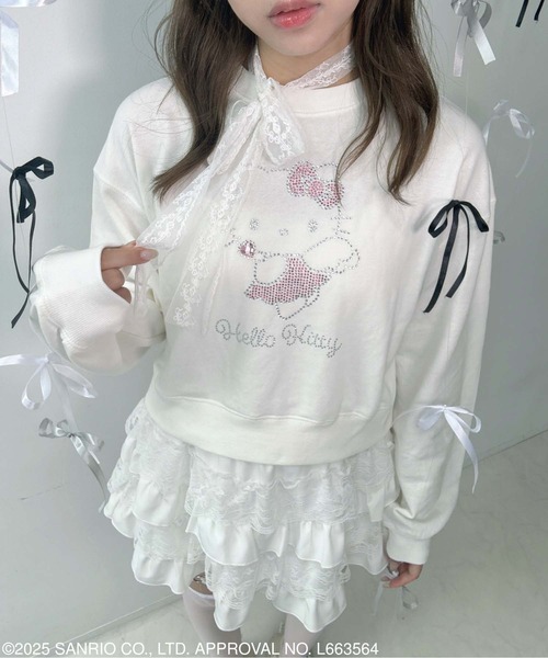 AS KNOW AS（アズノゥアズ） トレーナー スウェットキラキラ Sanrio