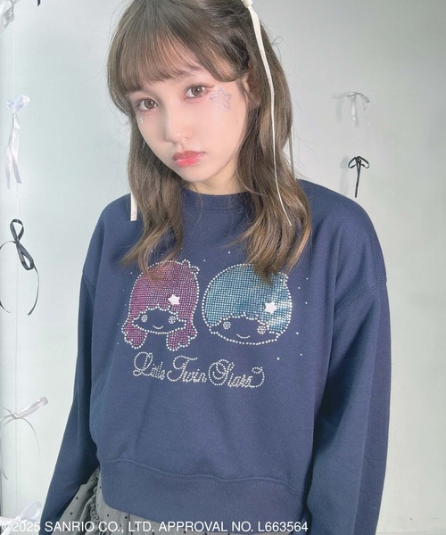AS KNOW AS（アズノゥアズ） トレーナー スウェットキラキラ Sanrio