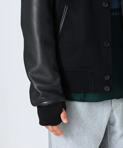 「DIET BUTCHER」 スタジャン 1 ブラック メンズ_画像2