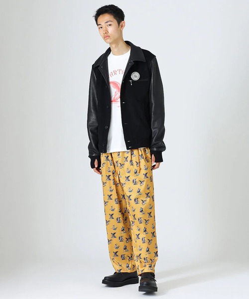 「DIET BUTCHER」 スタジャン 1 ブラック メンズ_画像6