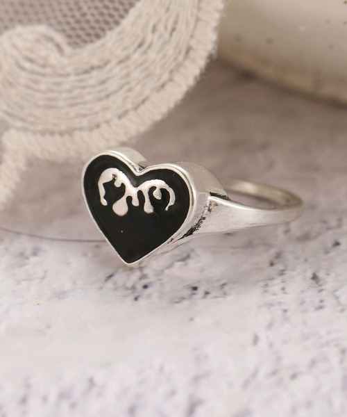 ALMO 指輪 リング ブラックハートモチーフリング(RO) レディース