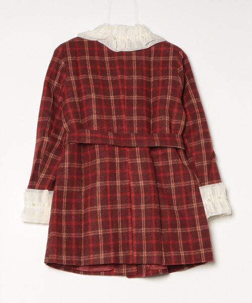 gossip!ロサンゼルス ワンピース Y2K カレッジボウタイチェック フリル