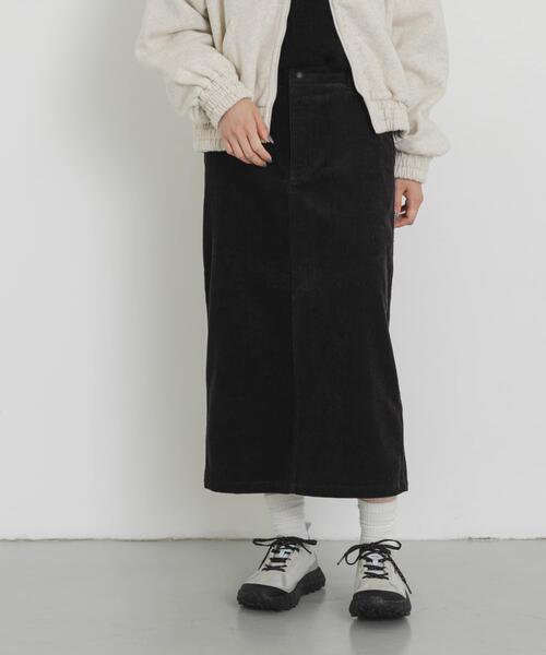 エカル（EKAL）/『UR TECH』コーデュロイストレートスカート EKAL（エカル） スカート 「UR TECH」コーデュロイストレートスカート